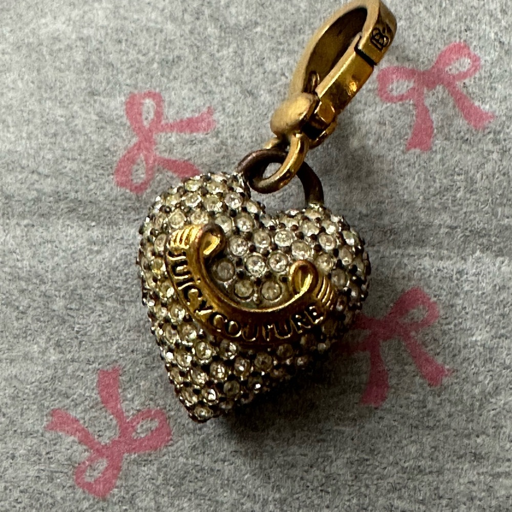 Juicy Couture Gold and Silver Heart Pendant - Picture 3 of 4